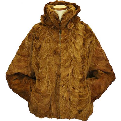 Winter Fur Honey Genuine Mink Fur Bomber Jacket With Detachable Hood M03R02GD